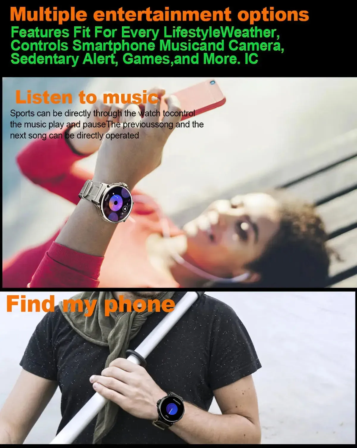 1.85" Ultra HD Smart Watch