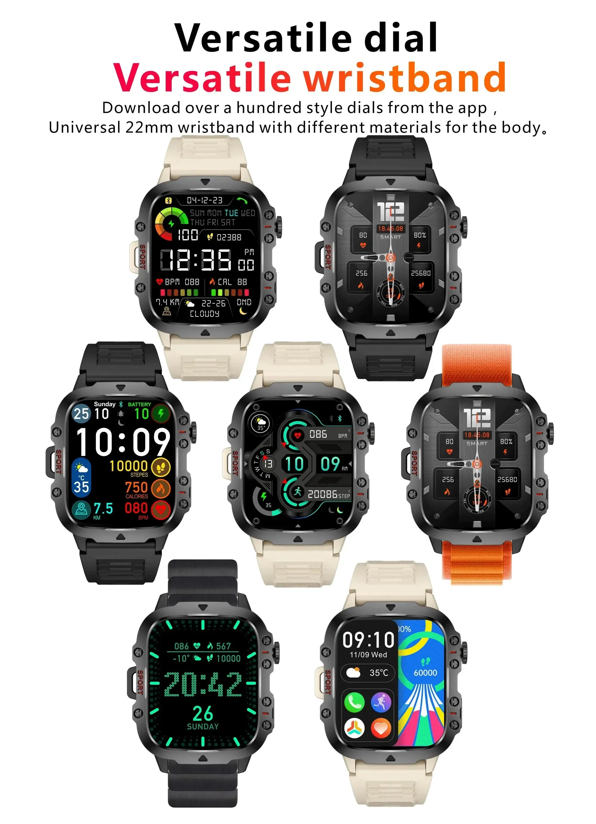 2024 Military Smart Watch - IP68