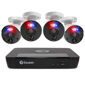 4 Camera 8 Channel 4K Ultra HD Pro Professional NVR Security System