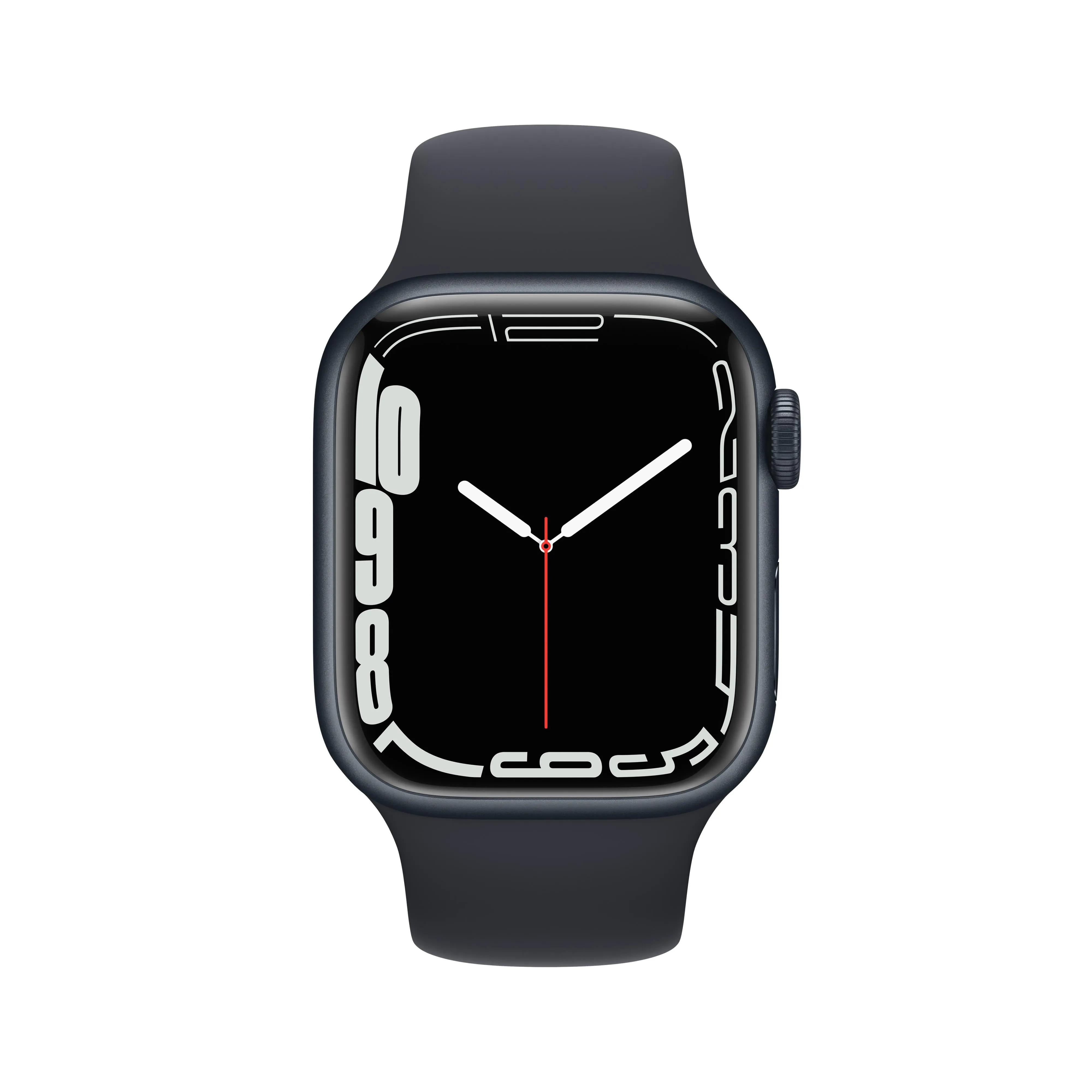 Apple Watch Nike Series 7 GPS, 41mm Midnight Aluminium Case with Anthracite/Black Nike Sport Band - Regular