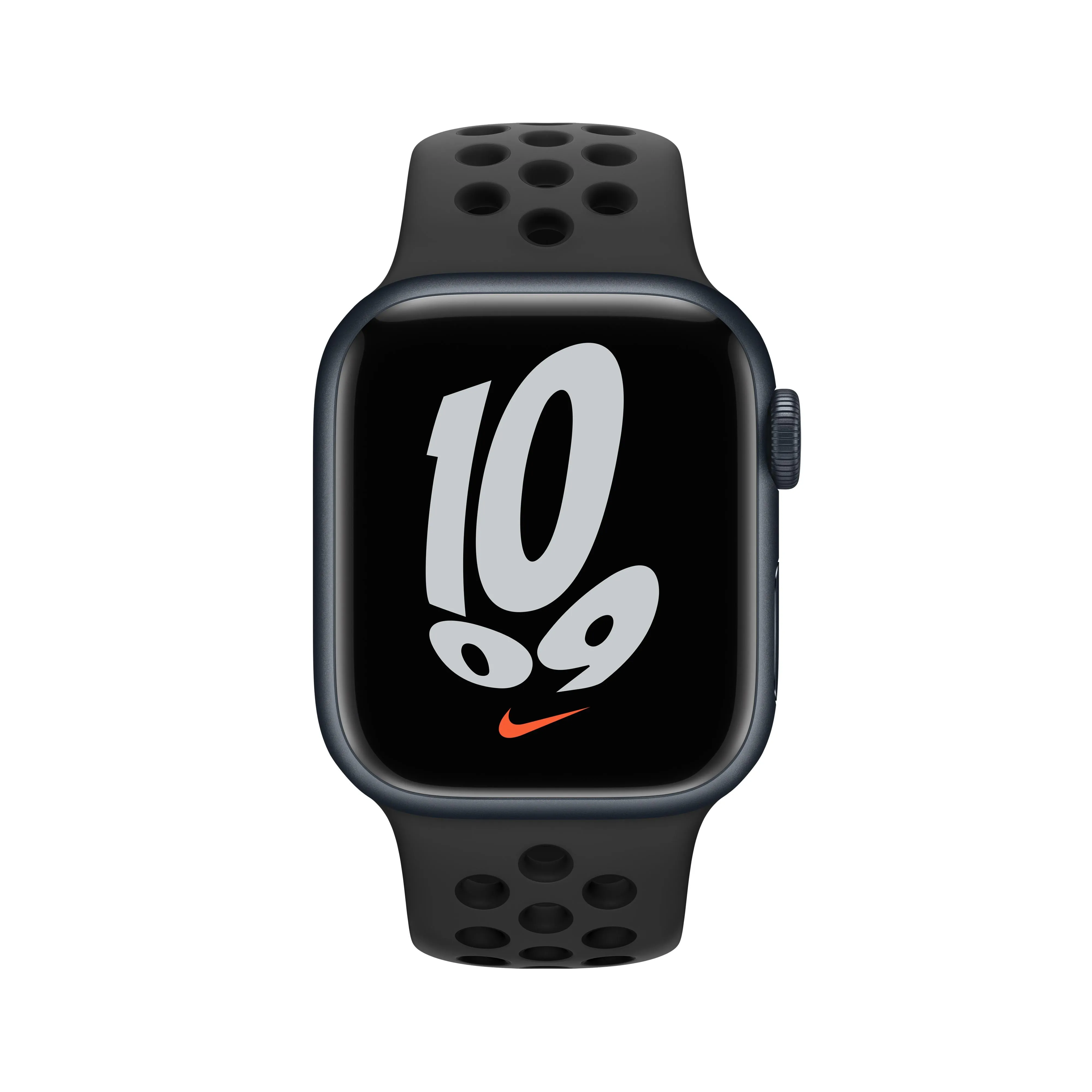 Apple Watch Nike Series 7 GPS   Cellular, 41mm Midnight Aluminium Case with Anthracite/Black Nike Sport Band - Regular