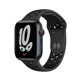 Apple Watch Nike Series 7 GPS   Cellular, 45mm Midnight Aluminium Case with Anthracite/Black Nike Sport Band - Regular