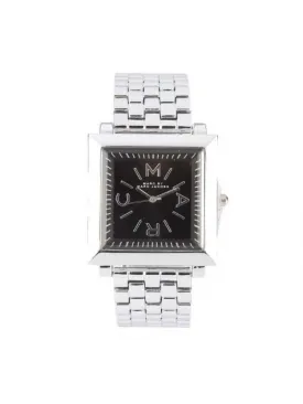 Black Square Dial - Silver Chain - 027