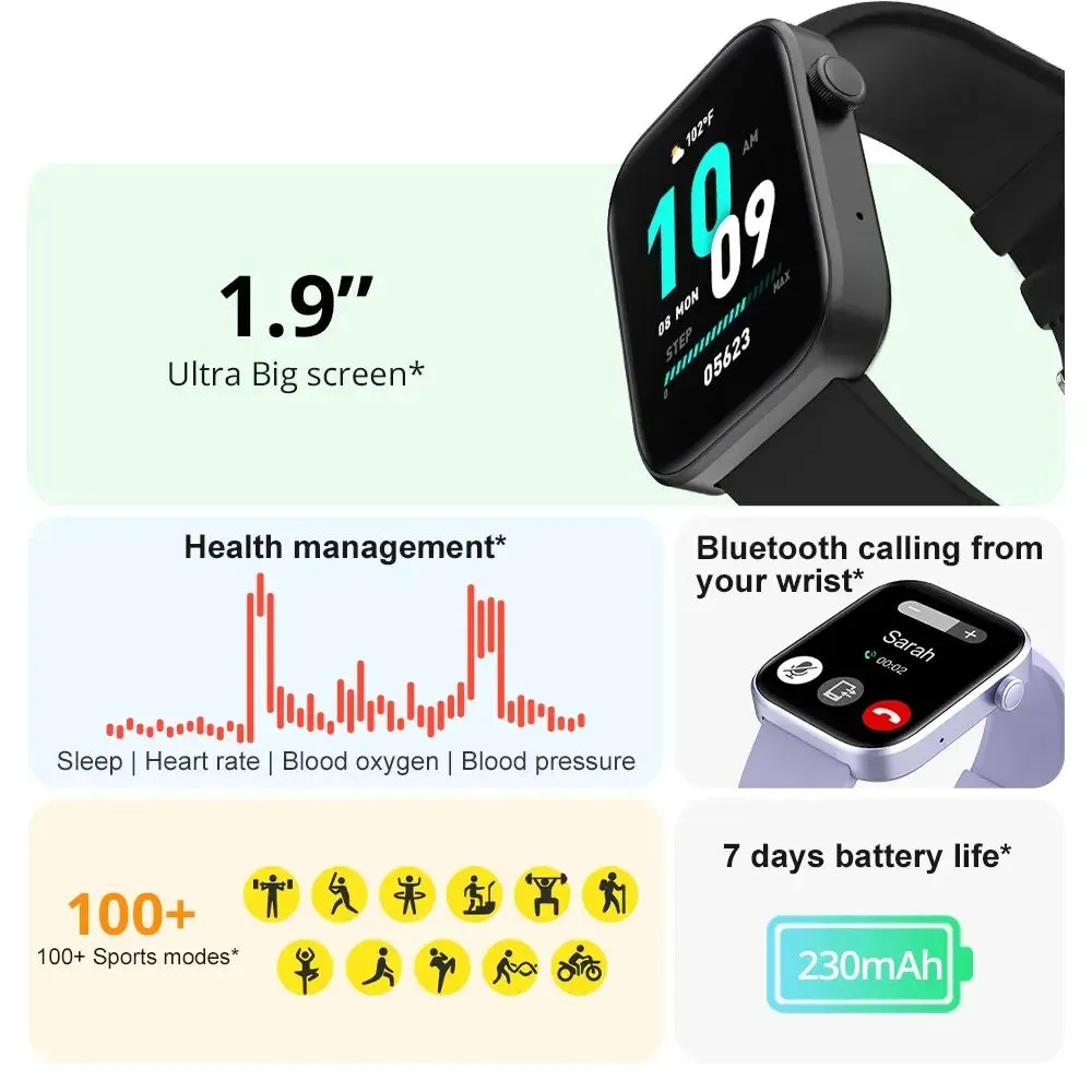 COLMI P71 Smartwatch | Voice Calling, Health Tracking, IP68 Waterproof