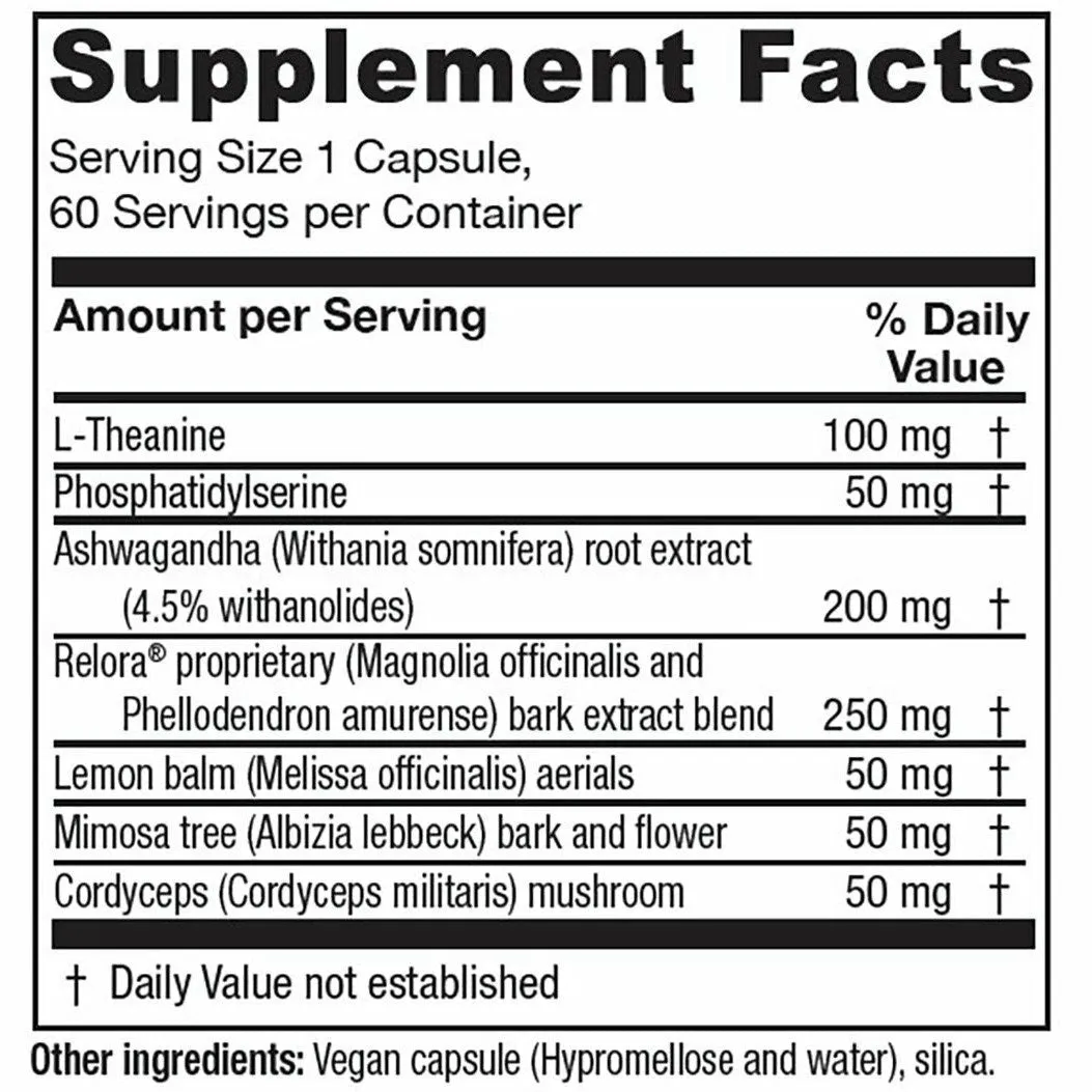 Cortisol Relief 60 vcaps by Vitanica