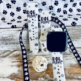 Dog Mom Print Silicone Band For Fitbit Versa 1/2