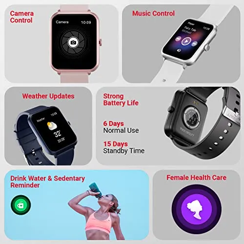 Fire-Boltt Ninja Call Pro Plus 1.83" Smart Watch with Bluetooth Calling, AI Voice Assistance, 100 Sports Modes IP67 Rating, 240 * 280 Pixel High Resolution