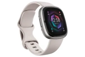 Fitbit Sense 2 Smartwatch Lunar White & Platinum