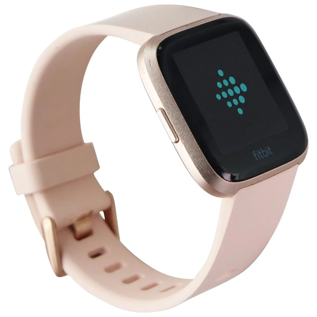 Fitbit Versa (1st Gen) Smart Watch - Rose Gold Aluminum/Pink Band (FB505)