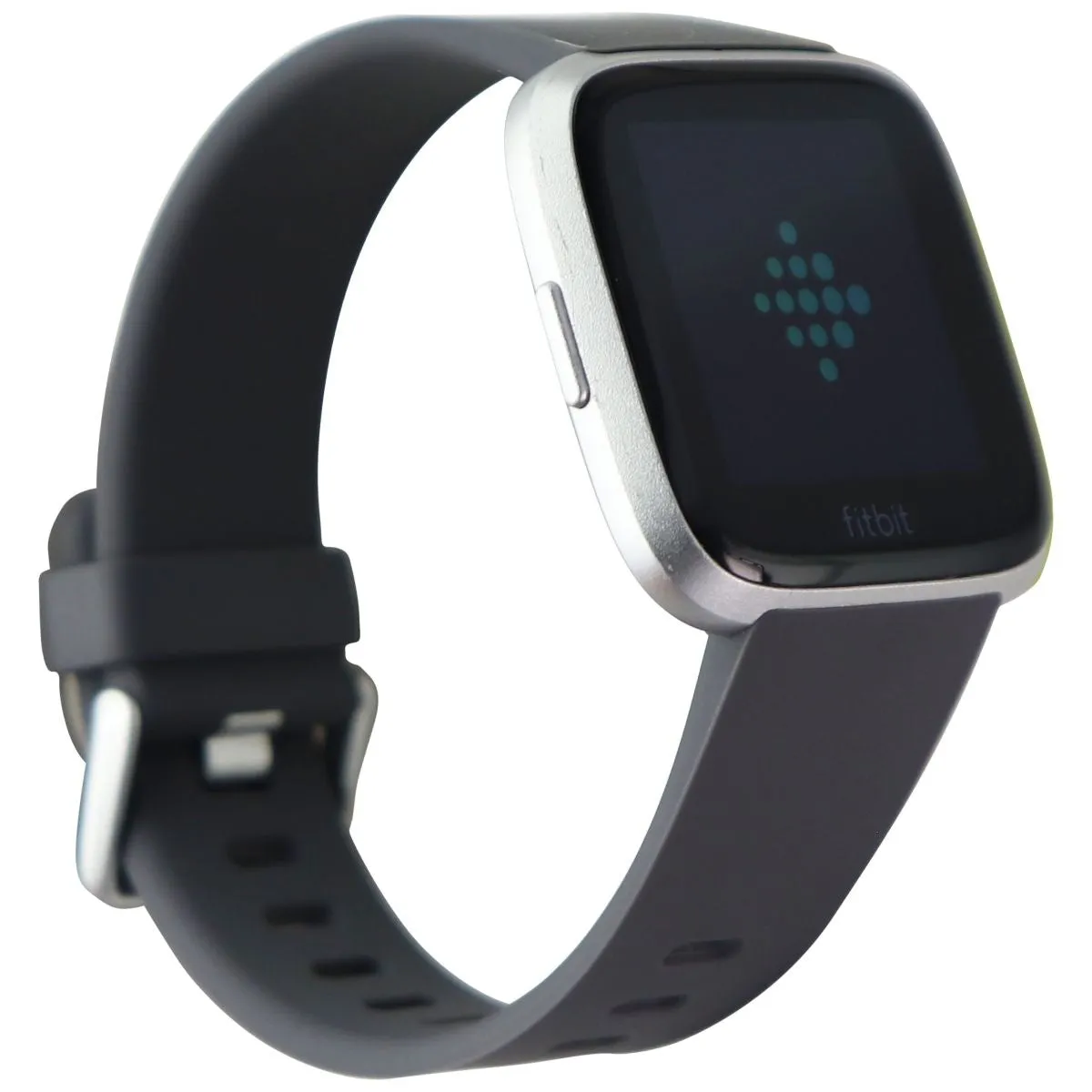 Fitbit Versa (1st Gen) Smart Watch - Silver Aluminum/Gray Band (FB505)