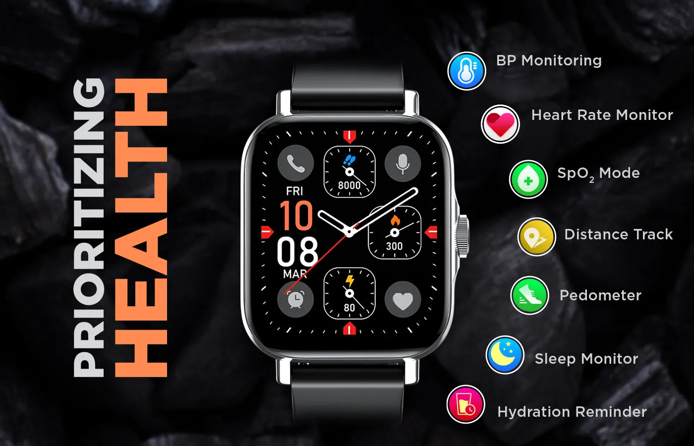 FitRist Max 2E Smart Watch