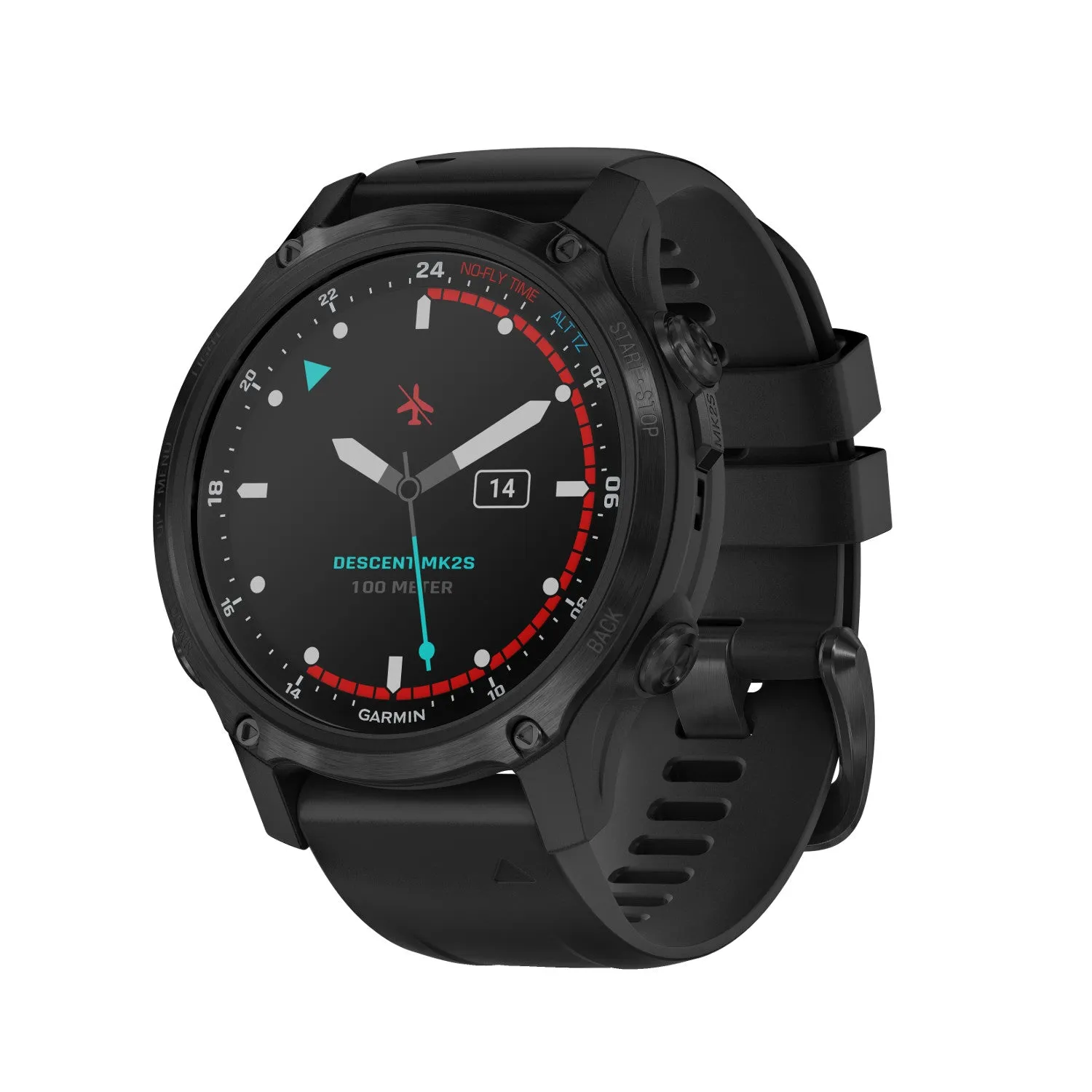 Garmin Descent Mk2S Carbon Gray DLC Watch-Style Dive Computer