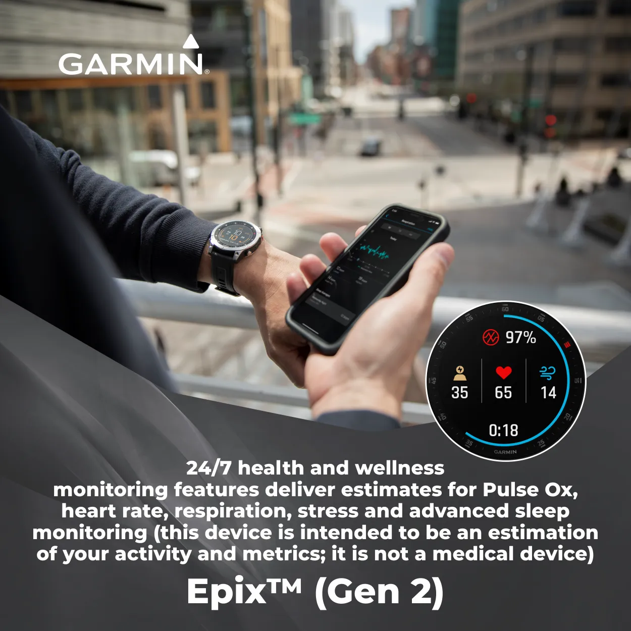 Garmin EPIX (Gen 2) Smartwatch with AMOLED display