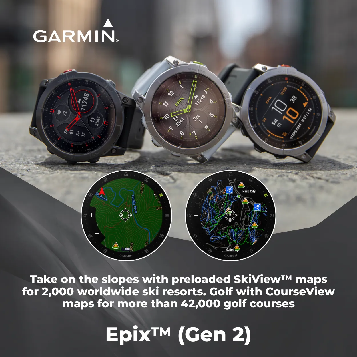 Garmin EPIX (Gen 2) Smartwatch with AMOLED display