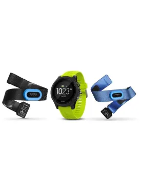 Garmin Forerunner 935 Tri-bundle -Black Polymer - Yellow Strap - Chest Straps