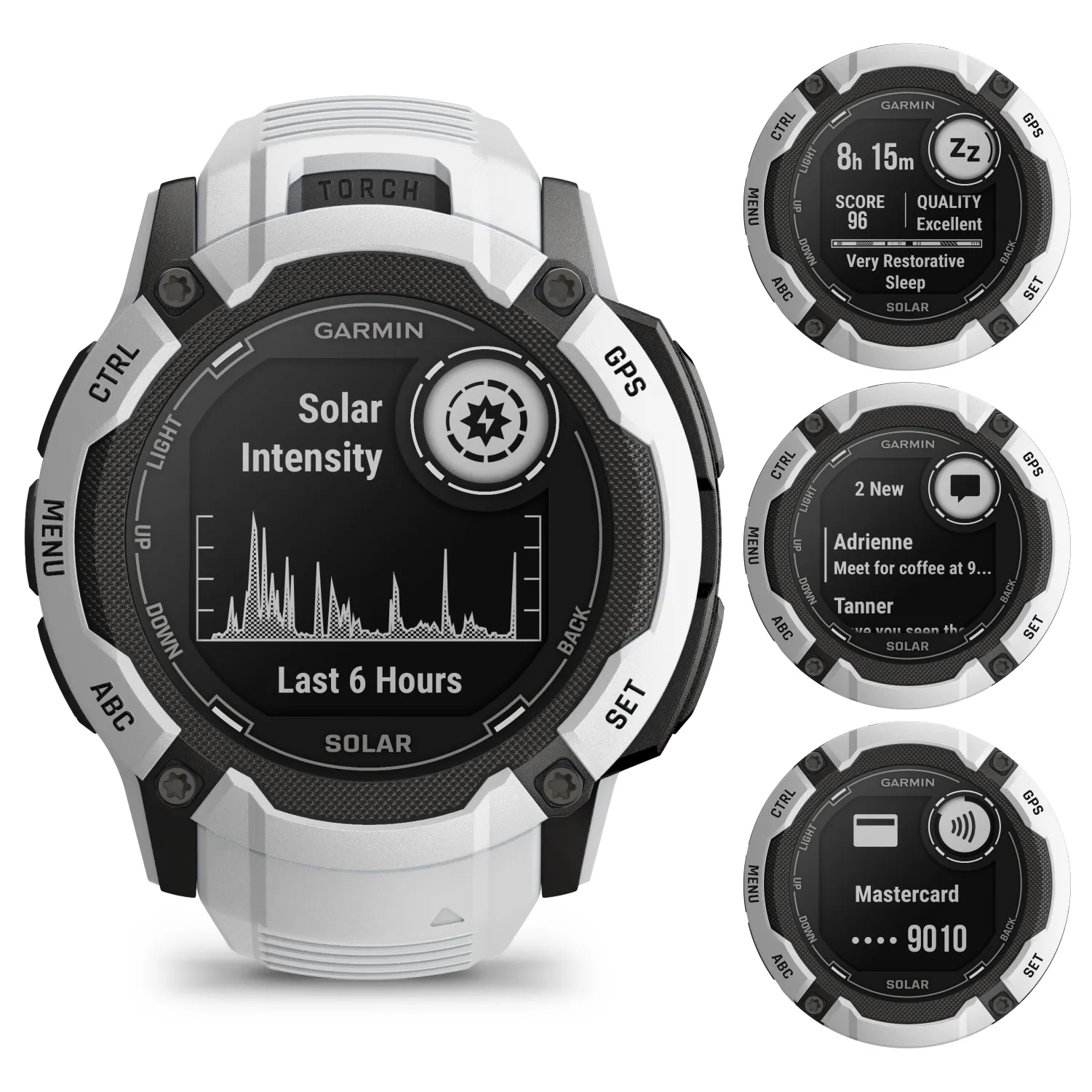 Garmin Instinct 2X Solar Series Rugged GPS Men Smartwatch with Power Glass Lens, LED Flashlight