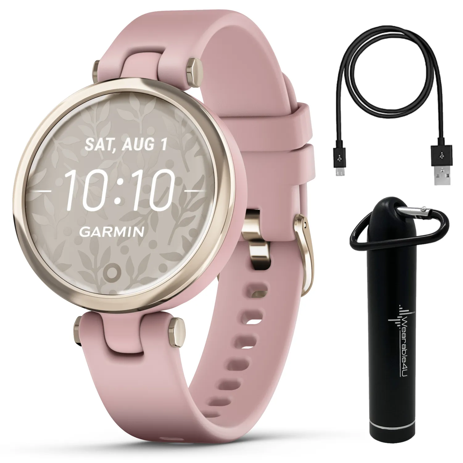 Garmin Lily Women’s Fitness Sport Smartwatch with Wearable4U Bundle