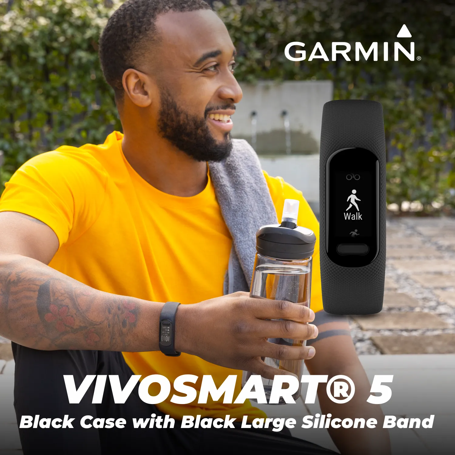 Garmin Vivosmart 5 Smart Fitness and Health Tracker, Standard or Large Size