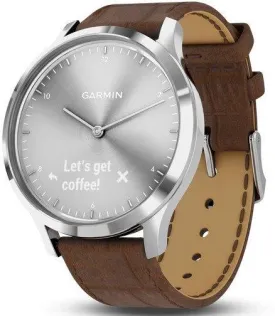 GRM Watch Vivomove HR Premium Silver Brown Leather D