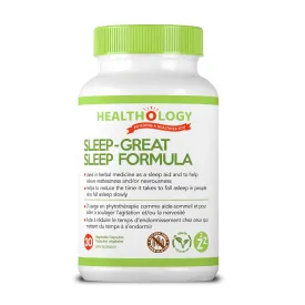 Healthology Sleep-Great Sleep Formula 30 Vegetarian Capsules