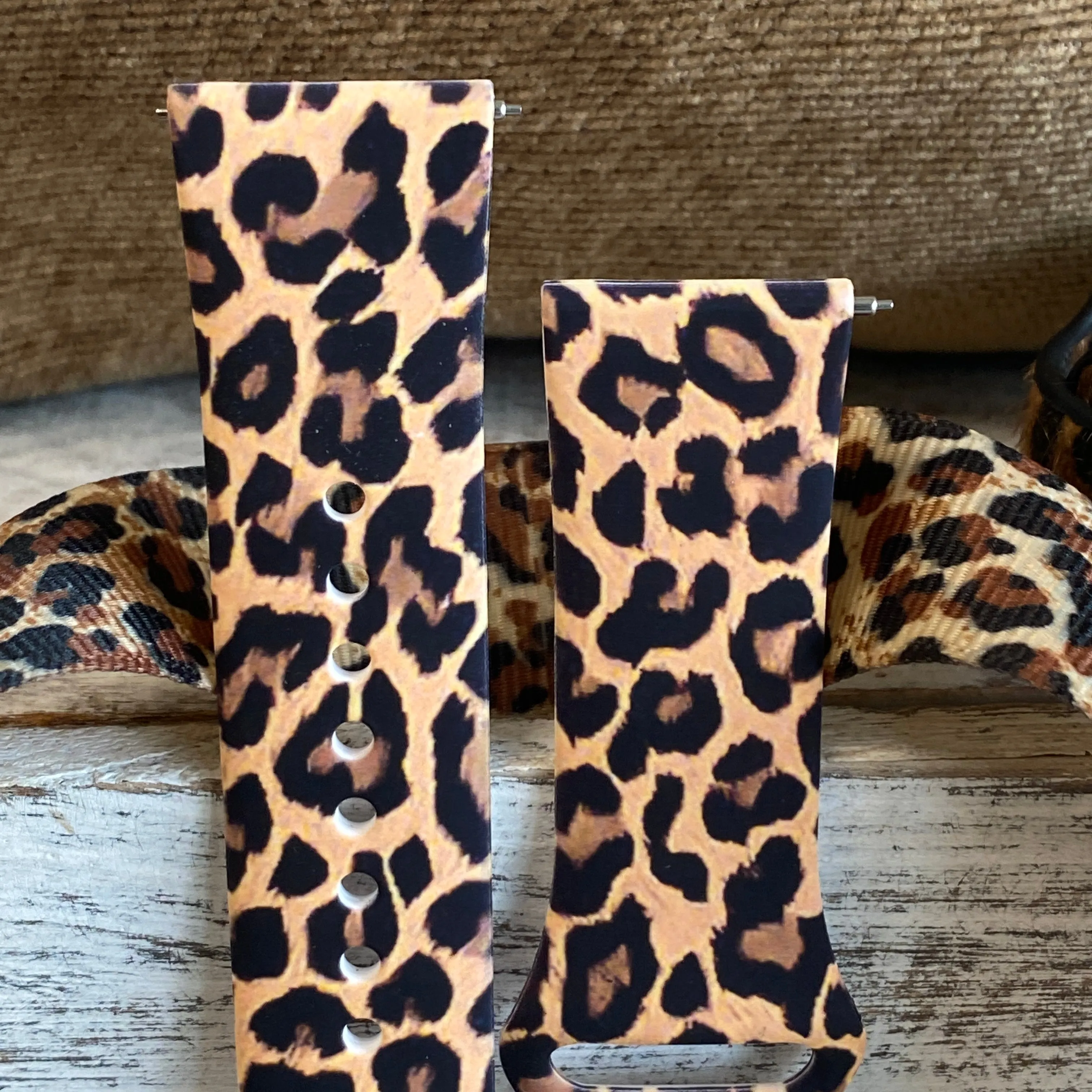 Leopard Print Silicone Band For Samsung Watch