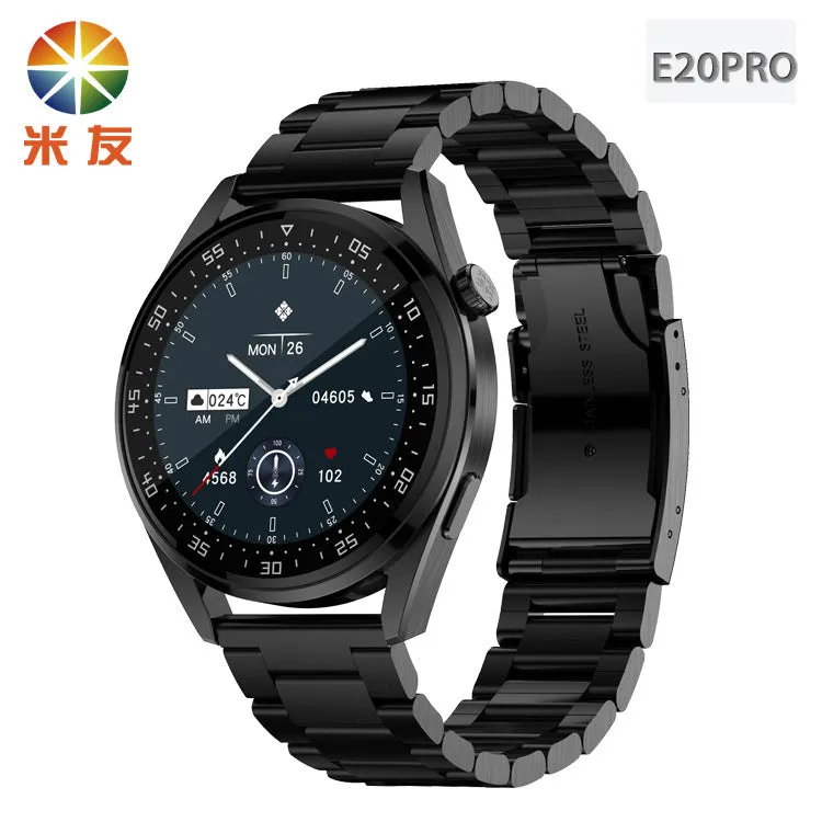 Miyou E20 Smart Watch Zinc Alloy Body Material Bluetooth Calling Teeth Play Music GPS Track