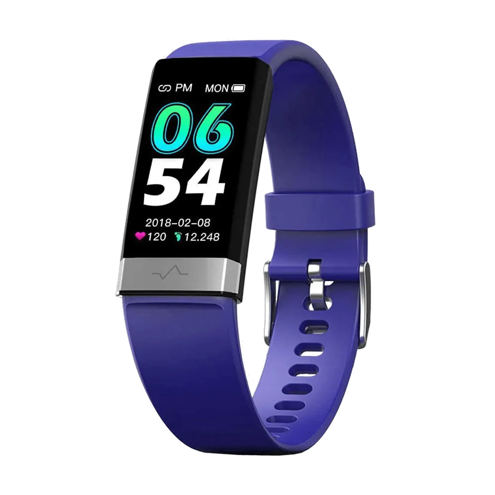 MorePro V19 Fitness Tracker ECG Monitor & Sleep Monitor Blue