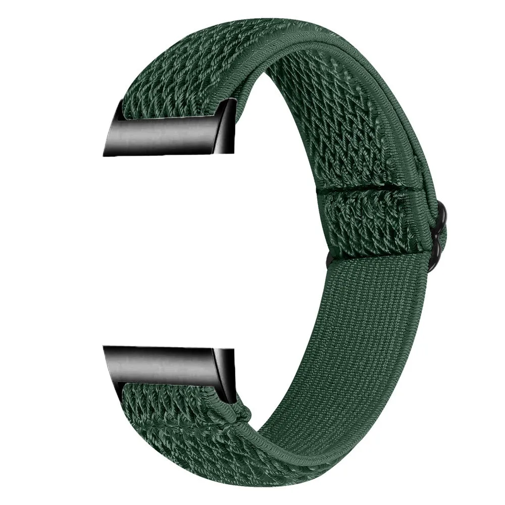 Nylon Elastic Bracelet Band Loop For Fitbit Charge 5 4 3 2 Woven Sports Watch Wrist Strap For Fitbit Charge 3 4 se