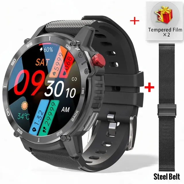 "Rugged Titan C22: The Ultimate 3ATM Waterproof Sport Smartwatch for the Modern Adventurer"