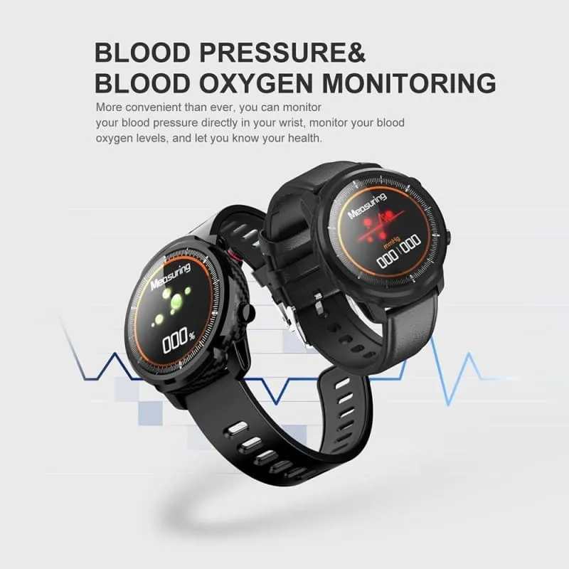 Silica Gel Smartwatch with Heart Rate Monitor