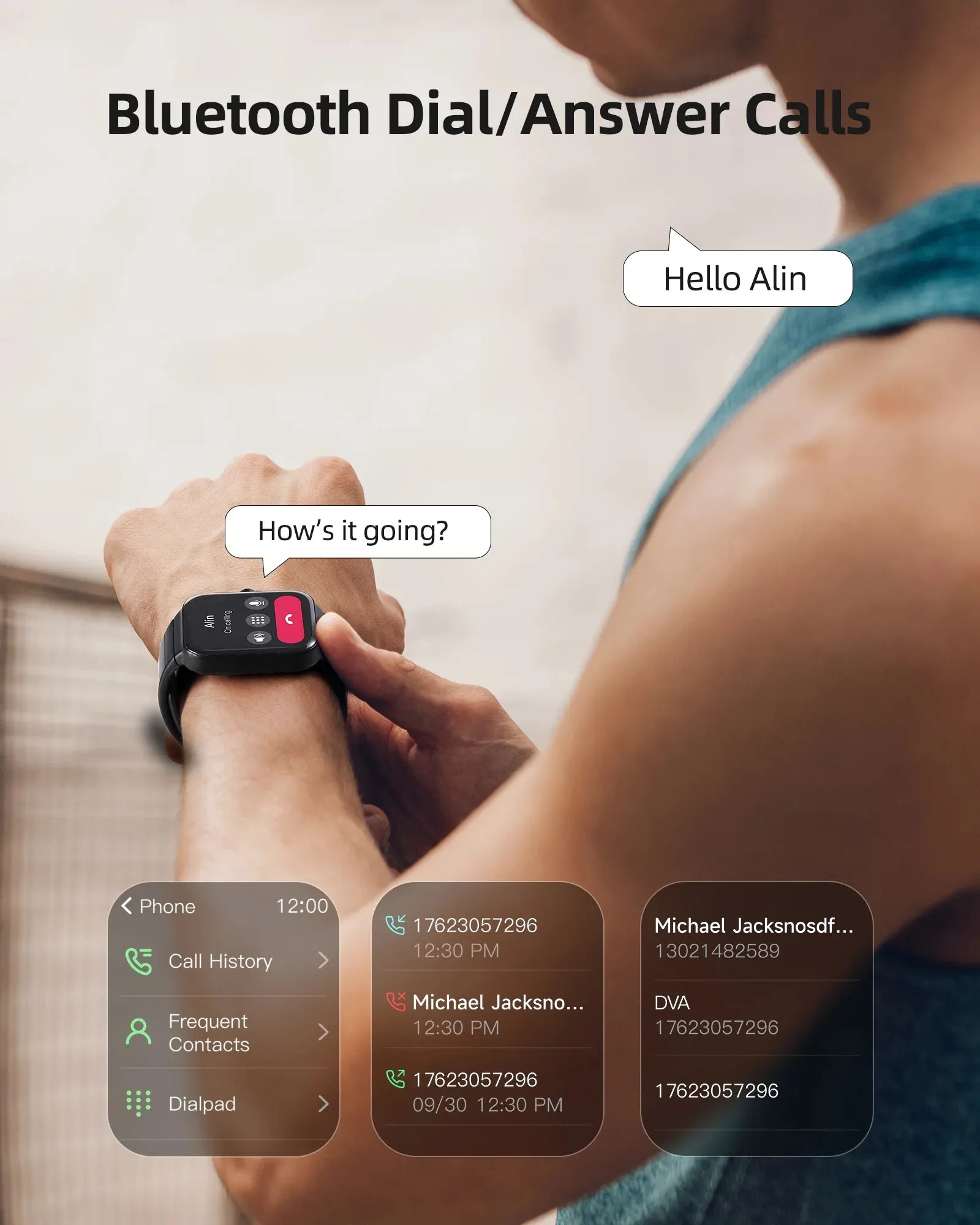 Smart Watch for Men Women, Alexa Built-In, Heart Rate Sleep Monitor