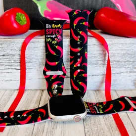 Spicy Print Silicone Band For Apple Watch