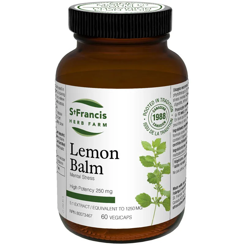 St. Francis Lemon Balm (60 VCaps)