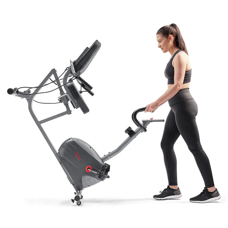 Sunny Health & Fitness Performance Interactive Series Recumbent Exercise Bike with Exclusive SunnyFit App Enhanced Bluetooth Connectivity - SF-RB420031