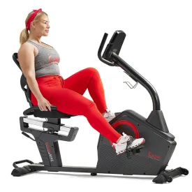 Sunny Health & Fitness Premium Magnetic Resistance Smart Recumbent Bike SF-RB4850SMART