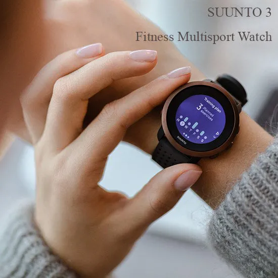 Suunto 3 New Edition Fitness Slate Grey Copper Multisport Watch (SS050415000)