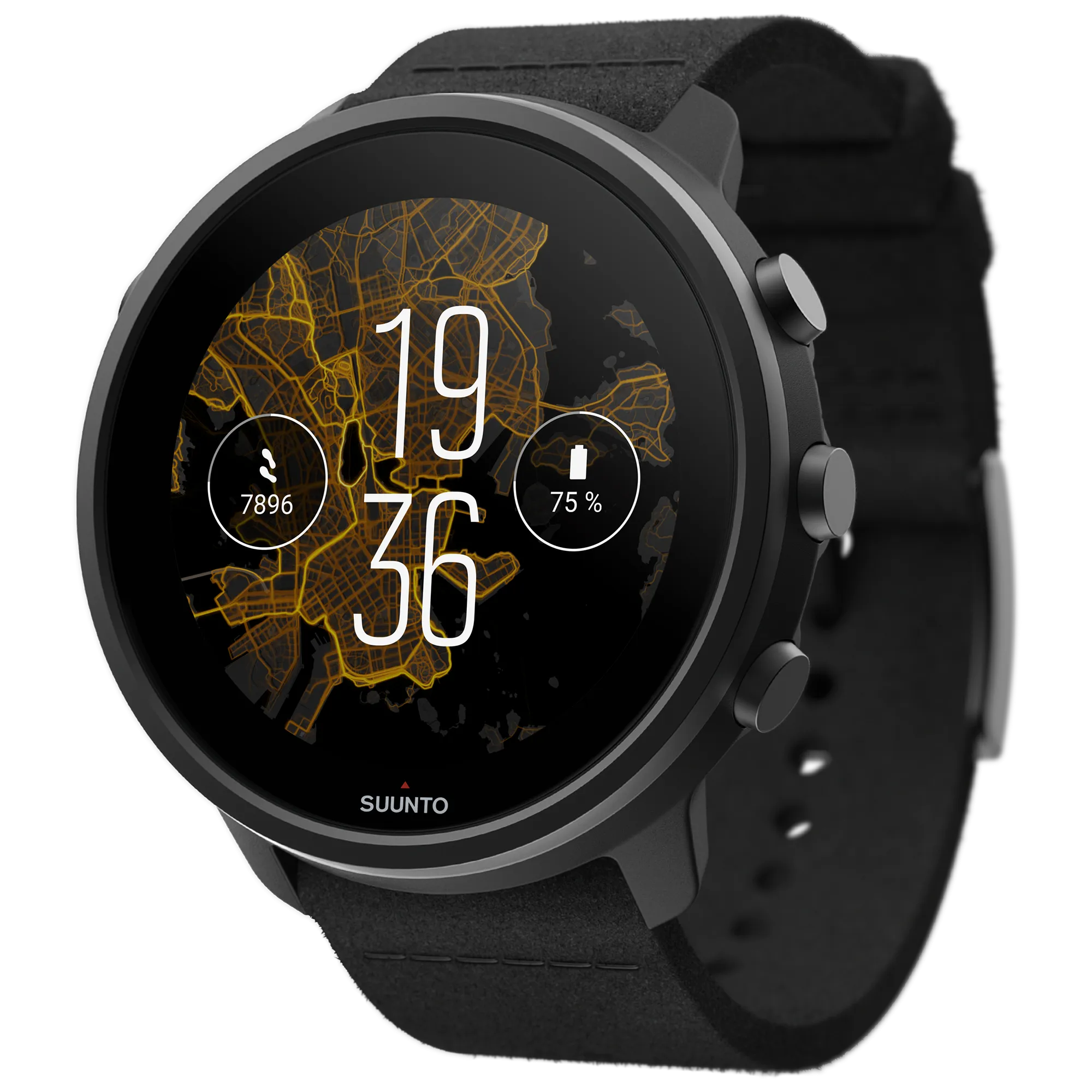 Suunto 7 Matte Black Titanium Smartwatch with Versatile Sports Experience (SS050568000)