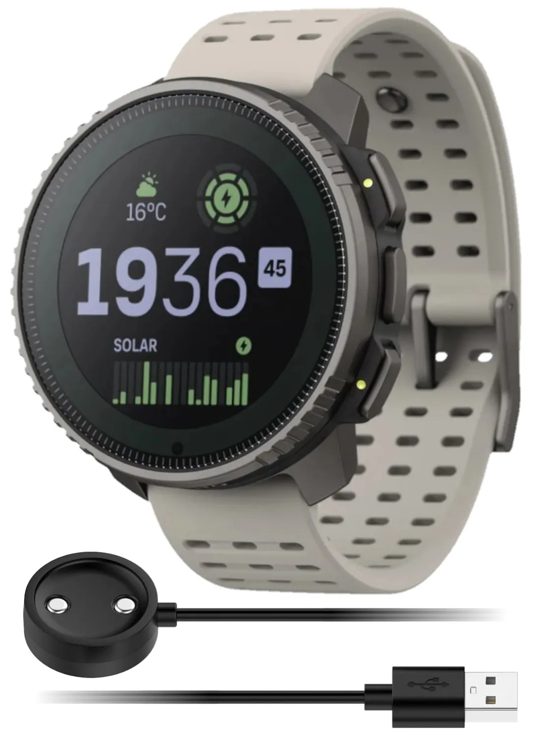 SUUNTO Vertical Adventure GPS Watch, Large Screen, Offline Maps, Solar Charging with Wearable4U Power Bank SQ Bundle