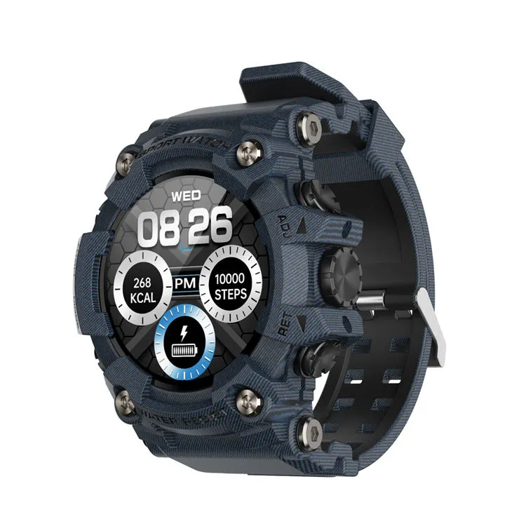 T6 Outdoor Sport Smart Watch 1.3-Inch Full round IP68 Waterproof Design 30 Days Standby Multiple Sport Modes