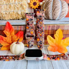 Thanksgiving Harvest Print Silicone Band For Apple Watch