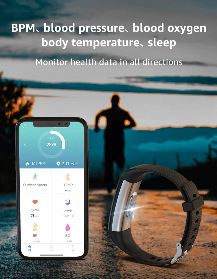 Waterproof Sport Smart Bracelet Health Monitor Smartwatch