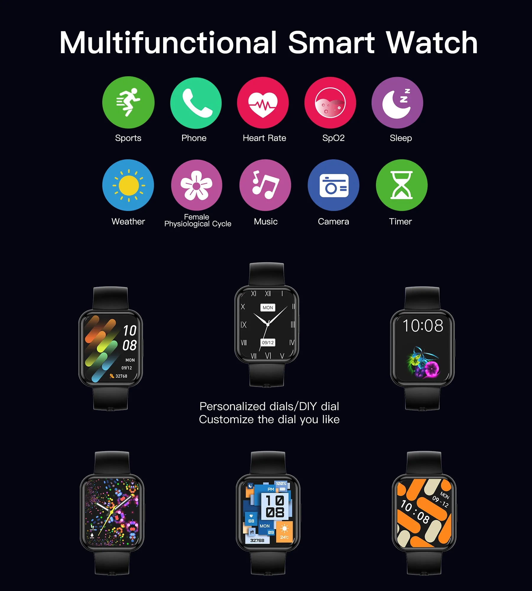 WT011 Choetech HD Screen & HD Call 1.9 Inch Smart Watch